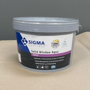 Sigma Solid Window. Vandig vinduesmaling. 2,5L